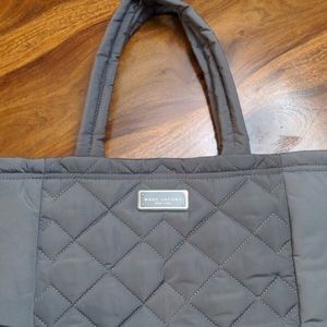 Marc Jacobs gray quilted nylon tote